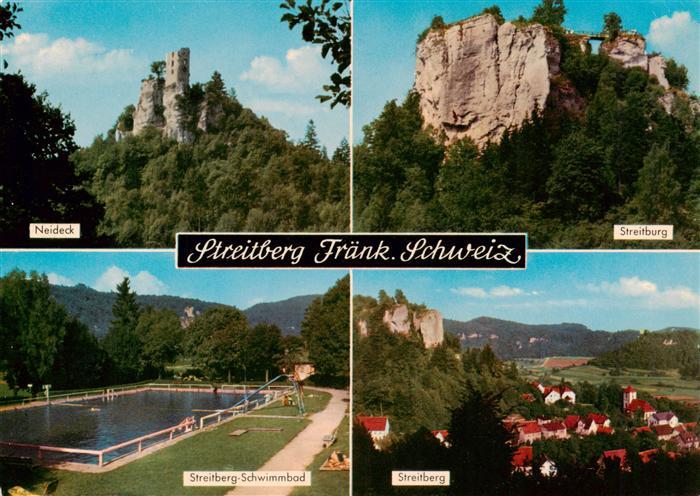 Streitberg Oberfranken Neideck Streitburg Schwimmbad Panorama