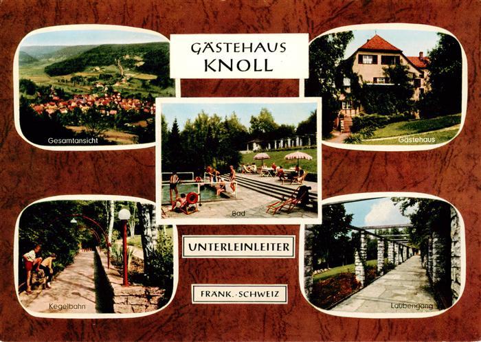 Unterleinleiter Forchheim Bayern Panorama Gaestehaus Knoll Schwimmbad Kegelbahn