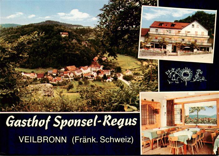 Veilbronn Gasthof Sponsel Regus Gastraum Panorama