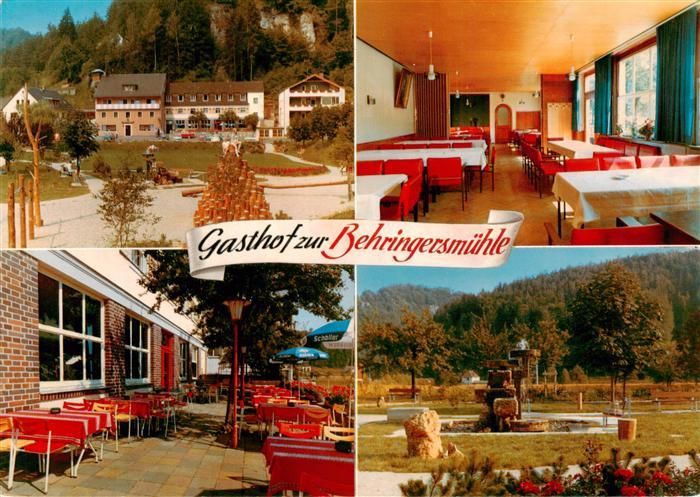 Behringersmuehle Goessweinstein Gasthof zur Behringersmuehle Gaststube Terrasse