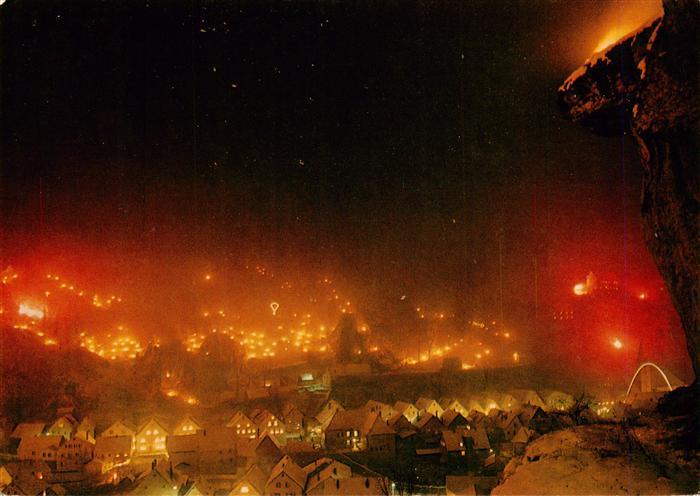 Pottenstein Oberfranken Illumination bei Anbetungsbeschluss Drei Koenig