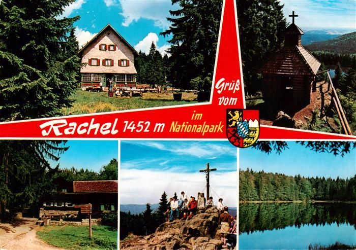 Rachel 1455m Zwiesel Niederbayern Gasthaus im Nationalpark Kapelle Gipfelkreuz S