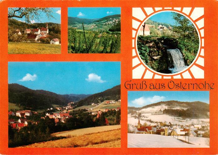 Osternohe Lauf Gasthof Schwarzer Adler Panorama Wasserfall Kirche