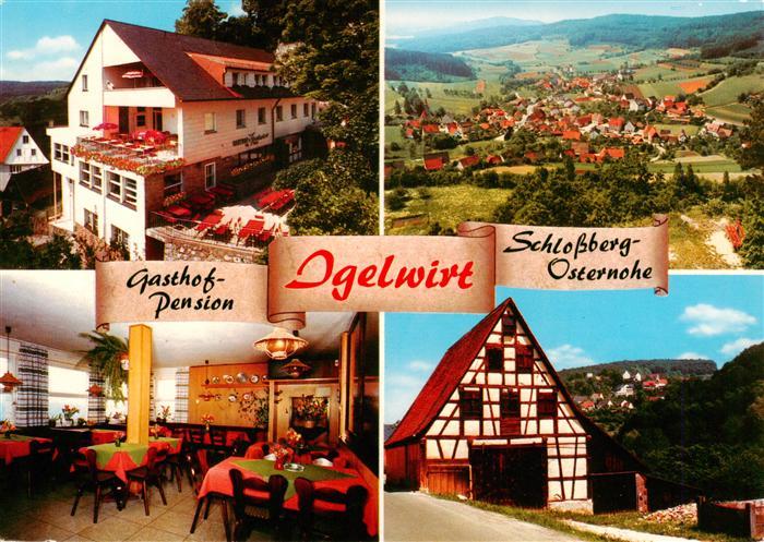 Schnaittach Gasthof Pension Igelwirt Gastraum Panorama Fachwerkhaus