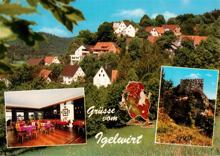 Schnaittach Gasthof Igelwirt Gastraum Ruine