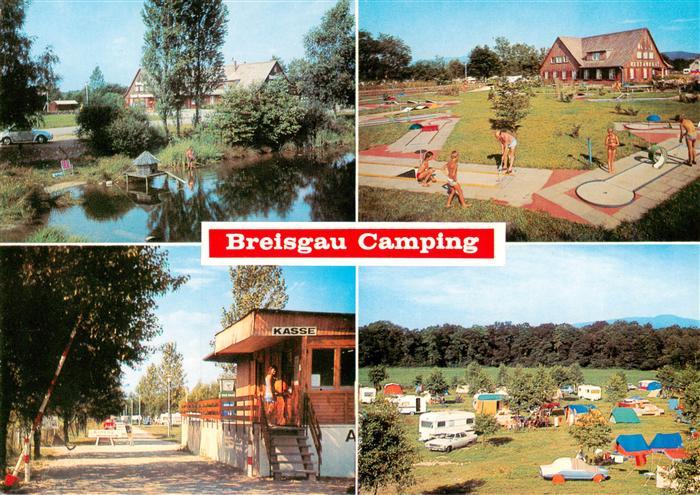 Hochdorf Breisgau Strand Bad Hotel Camping Eingang Schwanenteich Minigolf