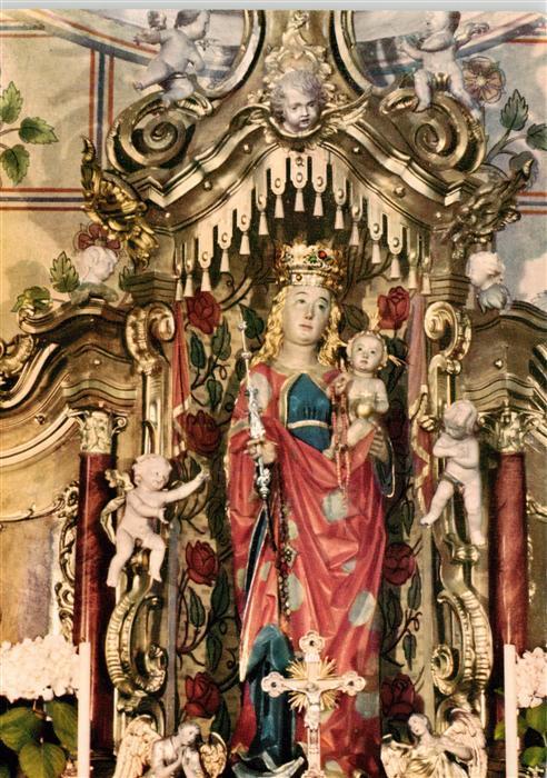 Kirchhofen Ehrenkirchen Breisgau Gnadenbild in der Wallfahrtskirche Kirchhofen n