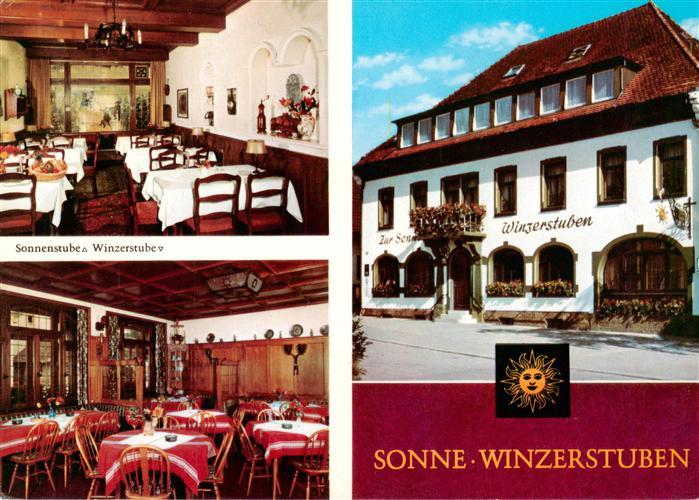 Ehrenkirchen Gasthaus Zur Sonne Winzerstuben Lazarus Schwendi Stube