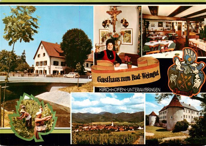 Kirchhofen Ehrenkirchen Breisgau Gasthaus zum Bad Weingut Gastraeume Panorama Wa