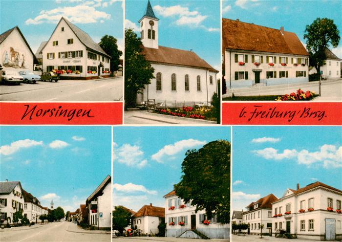 Norsingen Ehrenkirchen Gasthof Baeren Kirche Hauptstrasse Gasthof Adler Rathaus