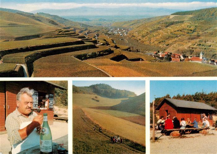 Schelingen Vogtsburg Kaiserstuhl Schelinger Hoehe Gastwirt Hans Prey Kiosk Panor