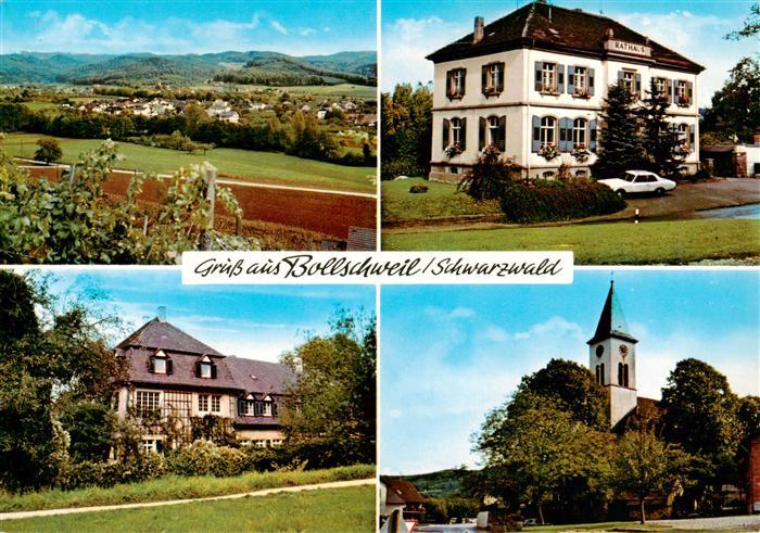 Bollschweil Panorama Rathaus Schloss Kirche