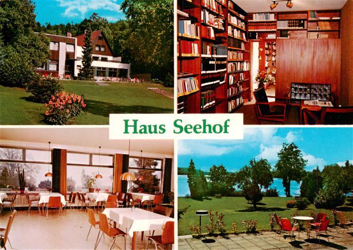 Malente-Gremsmuehlen Bildungsstaette Haus Seehof Gastraum Bibliothek Terrasse