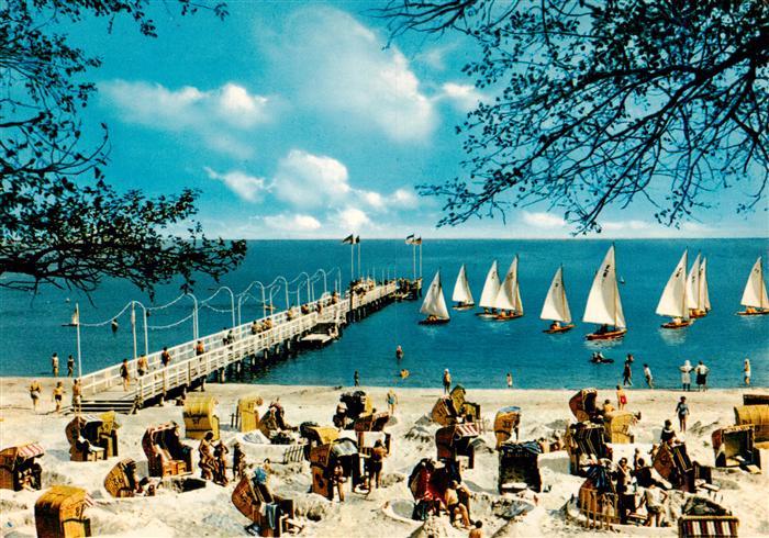 Scharbeutz Ostseebad Seebruecke Strand