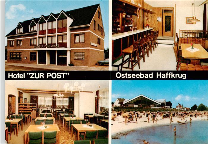 Haffkrug Scharbeutz Ostseebad Hotel Zur Post Gastraeume Bar Strand