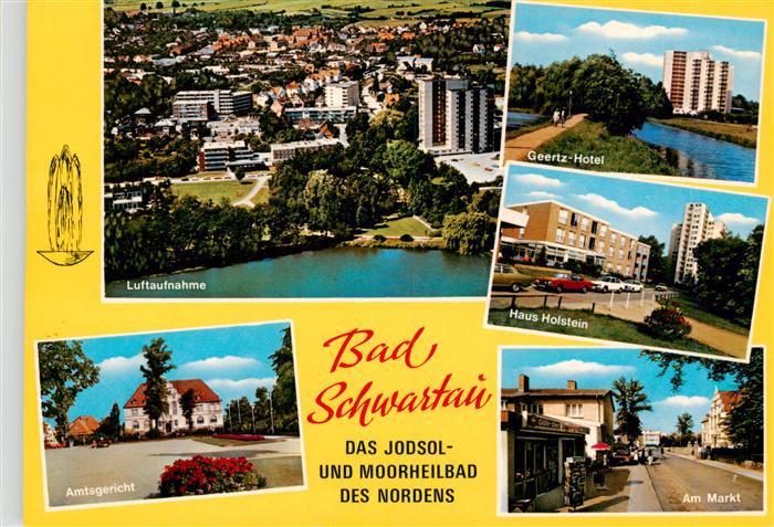 Bad Schwartau Fliegeraufnahme Geertz Hotel Haus Holstein Amtsgericht Am Markt