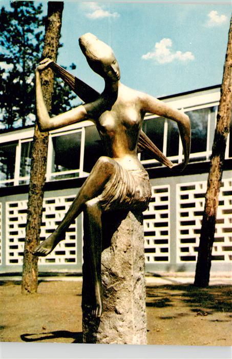 Timmendorfer Strand Timmendorferstrand Timmendorf Die Badende Plastik vor der Sc