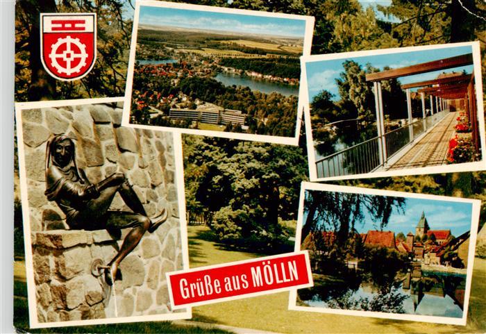 Moelln  Lauenburg Panorama Teilansichten Plastik