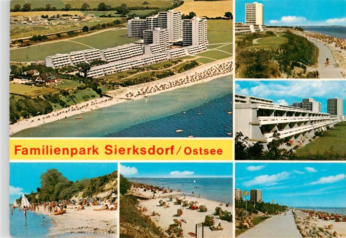 Sierksdorf Ostseebad Fliegeraufnahme Promenade Strandpartien Hotels