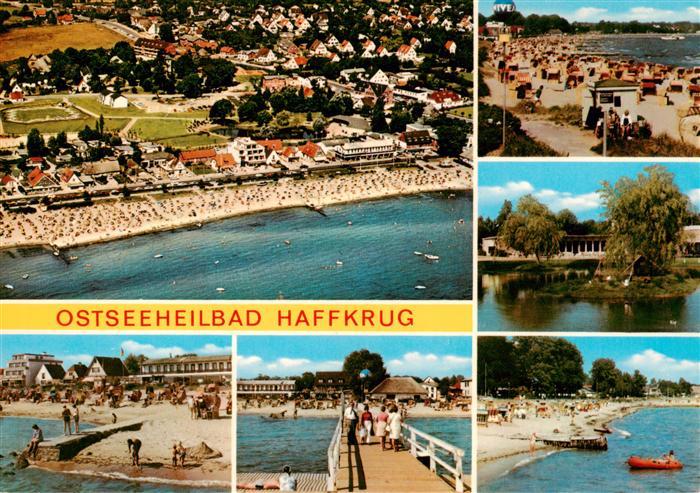 Haffkrug Scharbeutz Ostseebad Luftaufnahme Strand Seebruecke