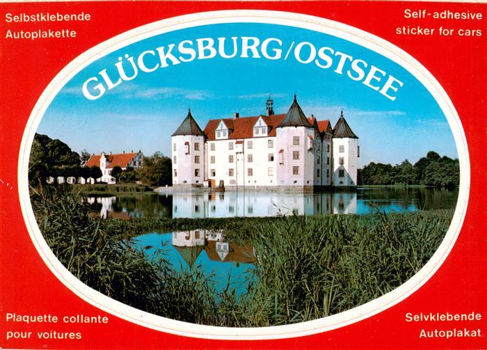 Gluecksburg  Ostseebad Schloss Selbstklebende Autoplakette
