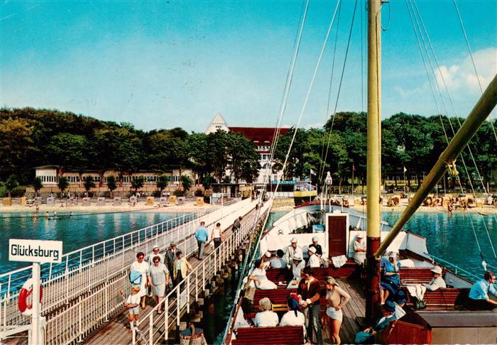 Gluecksburg  Ostseebad Dampfer-Anlegebruecke