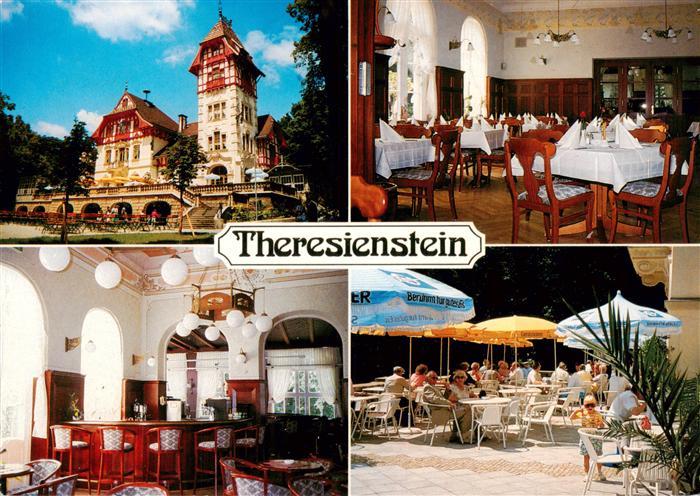 Hof  Saale Buergerpark Theresienstein Restaurant Terrasse