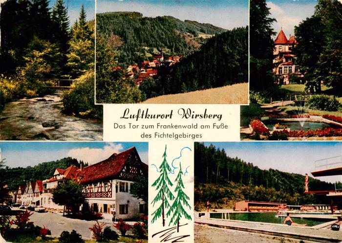 Wirsberg Kulmbach Bayern Teilansichten Luftkurort im Frankenwald Fichtelgebirge