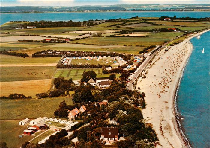 Gluecksburg  Ostseebad Fliegeraufnahme mit Holnis
