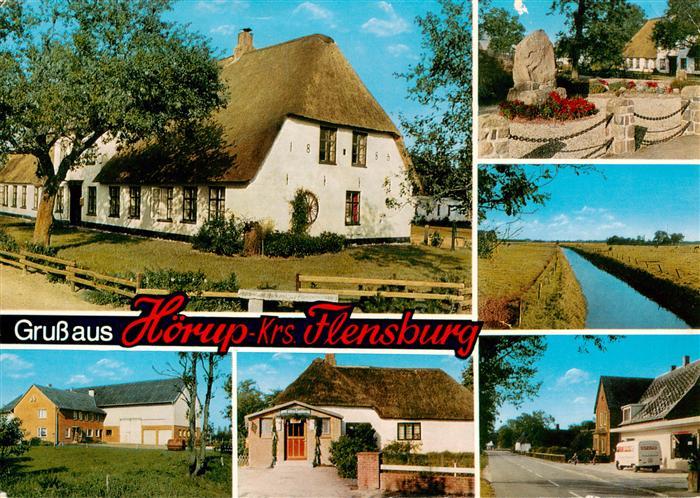 Hoerup Gemischtwarenhandel Christiansen Teilansichten Strassenpartie