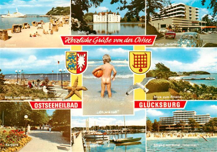 Gluecksburg  Ostseebad Strand Schloss Hotel Intermar Kurpark Hafen