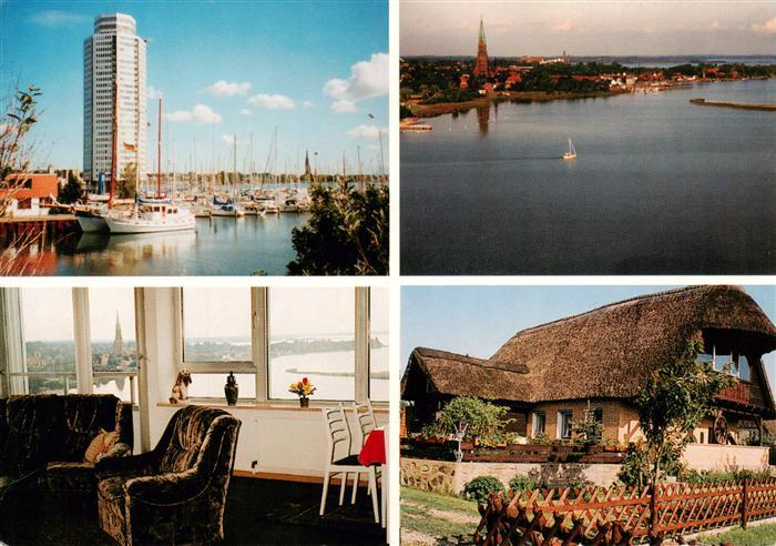 Schleswig Holstein Wikingturm Gaestehaus Stolk Blick ueber die Schlei