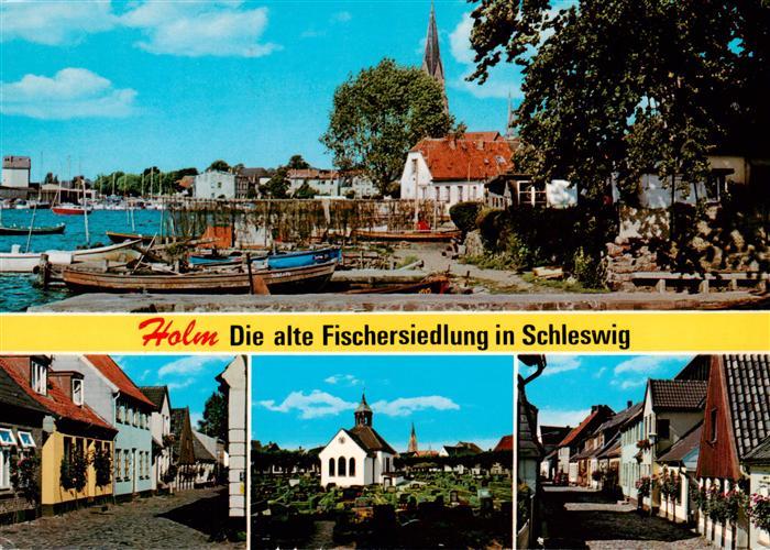 Holm Schleswig Schlei Alte Fischersiedlung Hafen