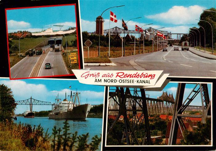 Rendsburg Schleswig-Holstein Strassentunnel unter dem Nord-Ostsee-Kanal