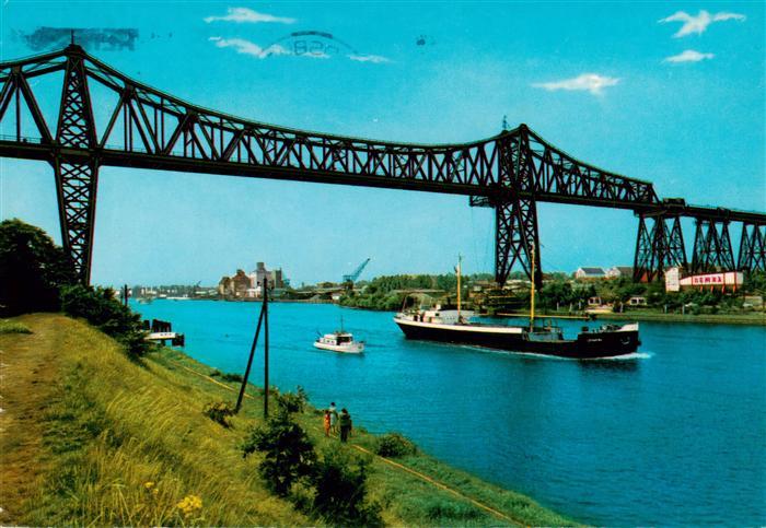 Rendsburg Schleswig-Holstein Hochbruecke ueber den Nord-Ostsee-Kanal