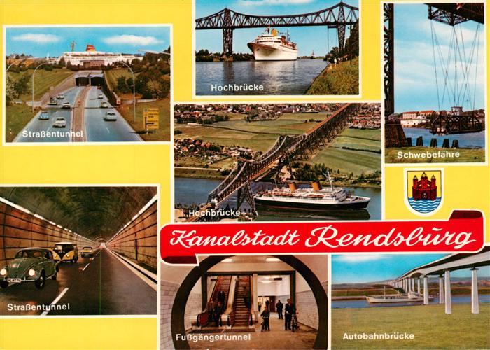 Rendsburg Schleswig-Holstein Strassentunnel Fussgaengertunnel unter dem Nord-Ost