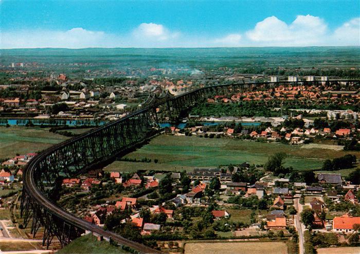 Rendsburg Schleswig-Holstein Hochbruecke ueber dem Nord-Ostsee-Kanal