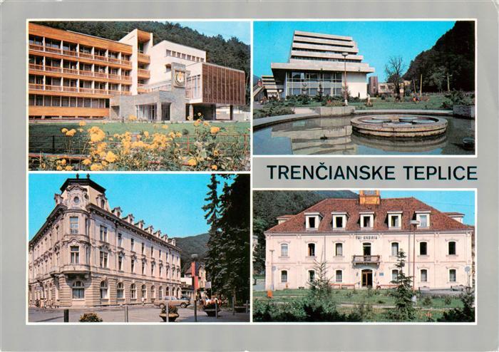 Trencianske Teplice Bad Trencsenteplicz SK Teilansichten Kurhotel Brunnen