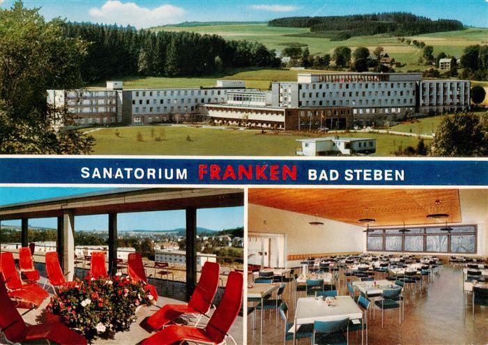 Bad Steben Sanatorium Franken der BfA Kurklinik Speisesaal Terrasse