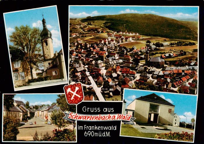 Schwarzenbach am Wald Luftbild Kirche Ortszentrum