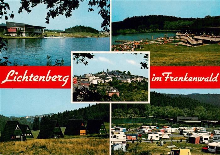 Lichtenberg Oberfranken Campingplatz Bungalowsiedlung Badestrand am See Frankenw