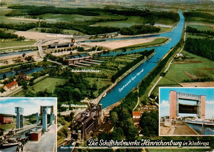 Waltrop Recklinghausen NRW Schiffshebewerke Henrichenburg Neues und Altes Hebewe