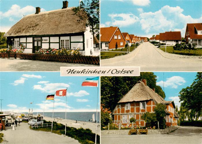 Neukirchen Ostsee Oldenburg Inselhaeuser Strassenpartie Strand