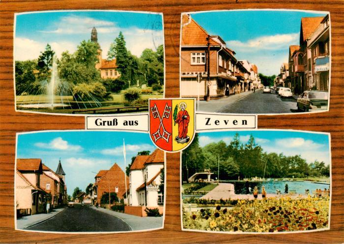 Zeven Bremen Ortsmotive Zentrum Parkanlagen Freibad