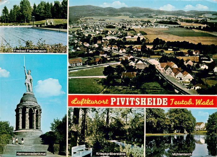 Pivitsheide Detmold Freibad Fischerteich Hermannsdenkmal Kriegsgraeberstaette Mu