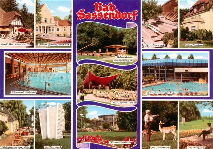 Bad Sassendorf Cafe Brunnenhaus Thermal Solebad Fussgaengerzone Kurperk Blockhue