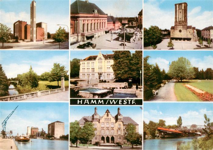Hamm Westfalen Rathaus Bahnhof Tor Kanal Schloss Park Hafen Rathaus