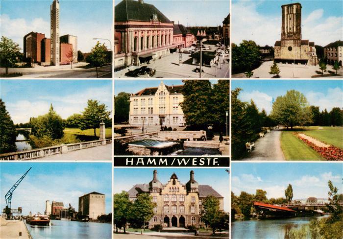 Hamm Westfalen Neues Rathaus Bahnhof Tor Kanal Schloss Park Hafen Rathaus