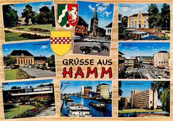 Hamm Westfalen Kurpark Hauptbahnhof Klinik Pauluskirche Hafen Kurhaus Westentor