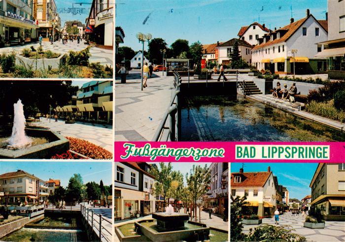 Bad Lippspringe Ortspartien Brunnen Kanal Marktplatz